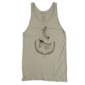 Jedidiah Womens Roller Skates Tank Top, Green, NWT